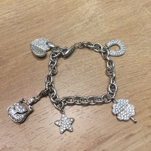 Silver charm bracelet